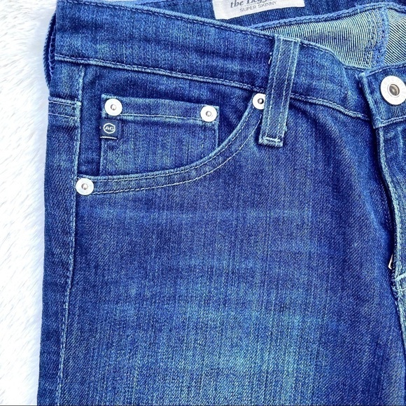 AG Adriano Goldschmied Lowrise Med Wash Legging Super Skinny Jeans Size 26 - Picture 5 of 16